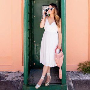 Ali & Jay Lily Pond Pleated Midi Dress